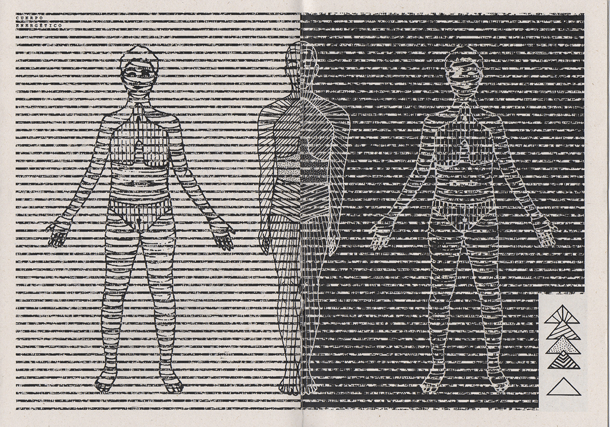 blackandwhite collage fanzine fotocopy ilustration ink Mystic scans stencil Xilography