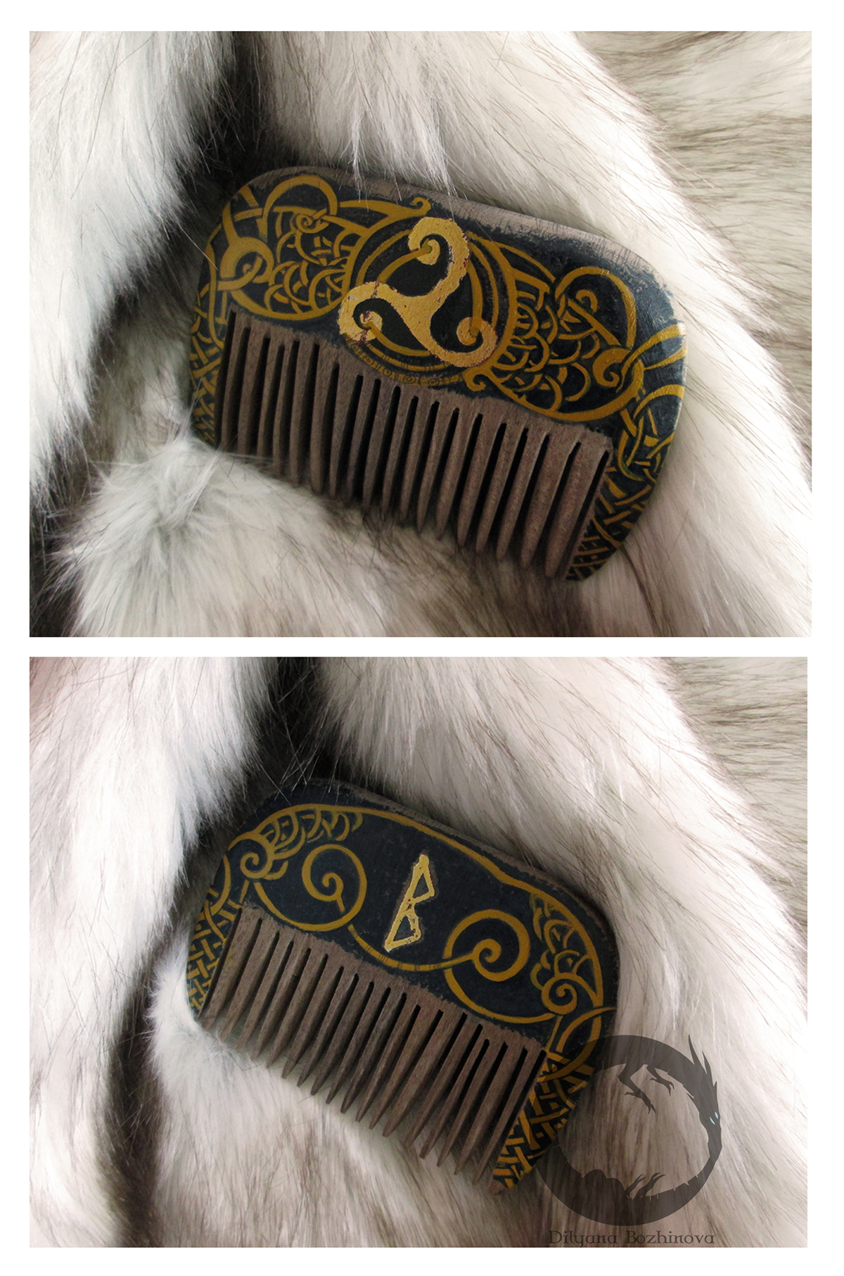 Hair Comb hair hair acsesoires comb viking craft craft work crafted comb