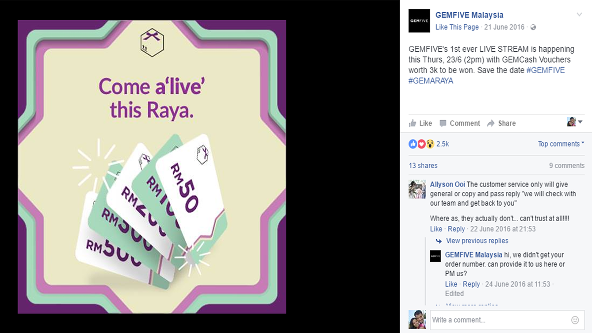 raya celebration Facebook Live facebook Film  