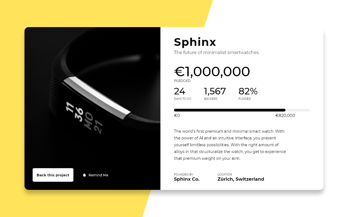 UI ux design money fundraiser Kickstarter app Appdesign interaction Web
