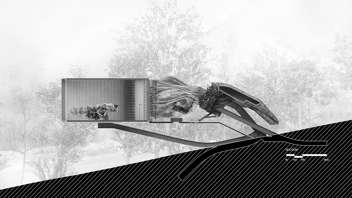 architecture design greenhouse Yoga studio future speculative experimental