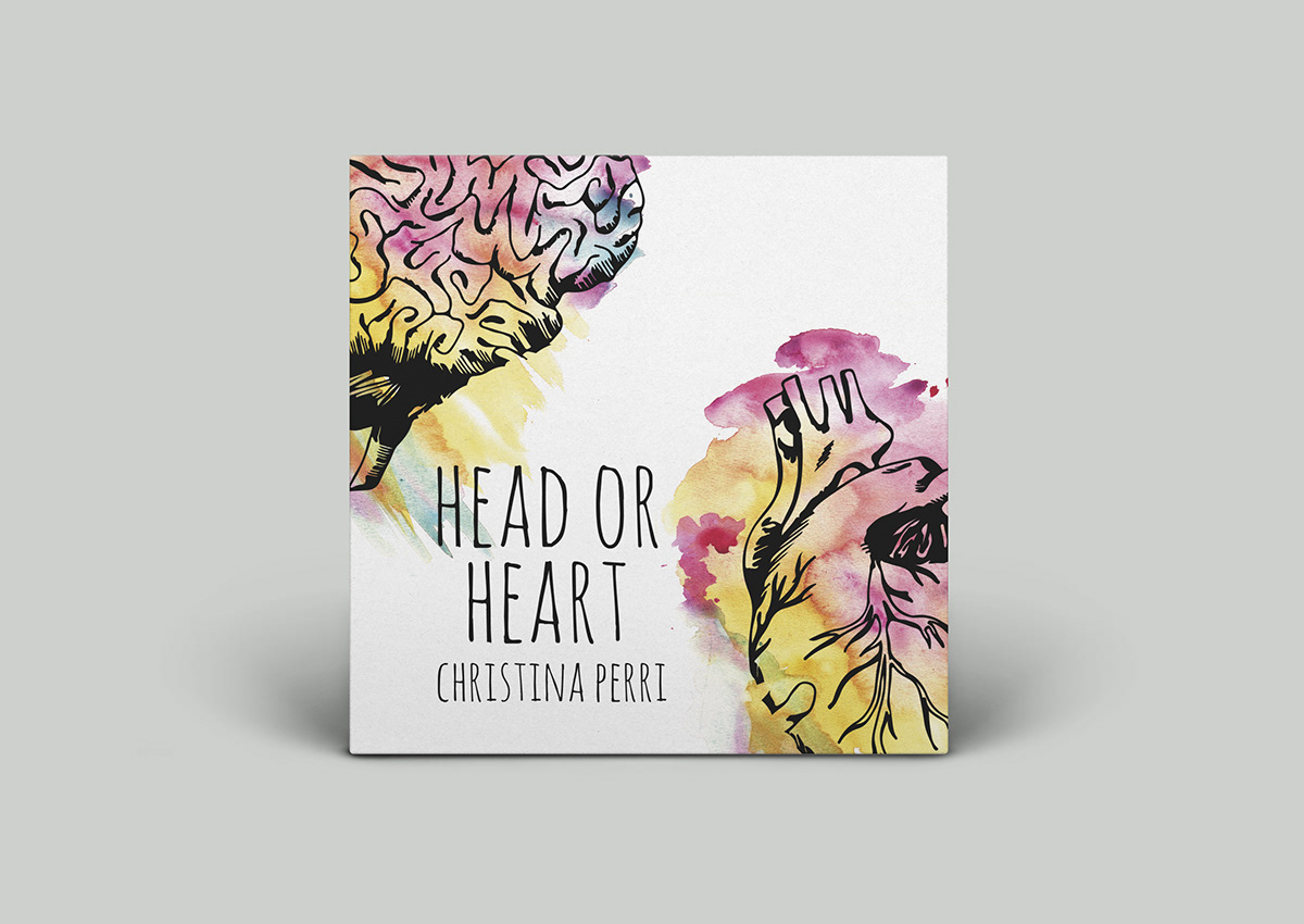 Christina Perri vinilo cd head or heart Mockup redesign