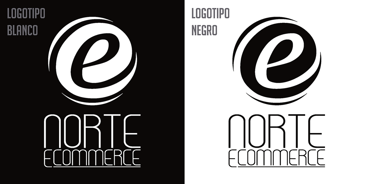 norte logo Logotipo Logotype AZUL blue Noth Ecommerce comercio electrónico imagen corporative corporativa