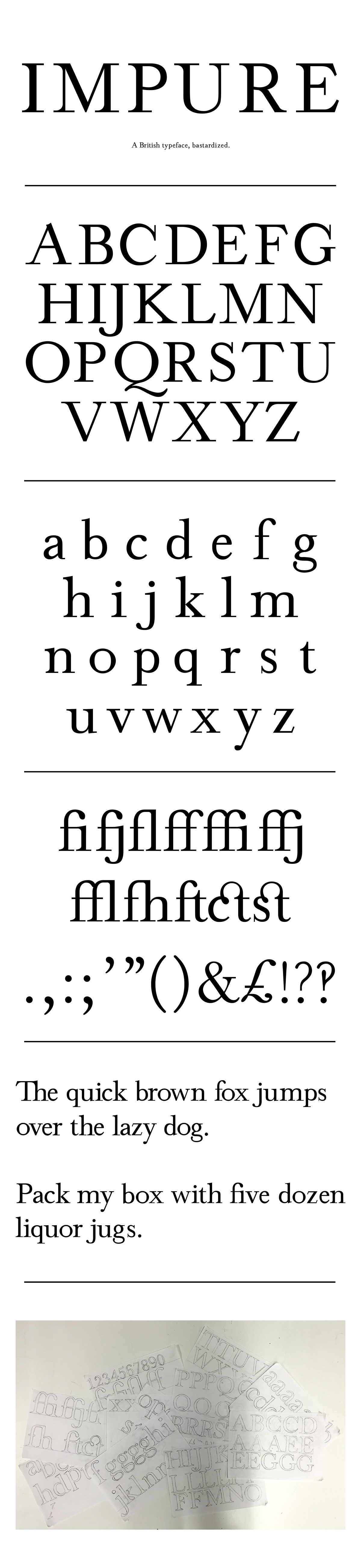 type design british black David Lean Classic traditional