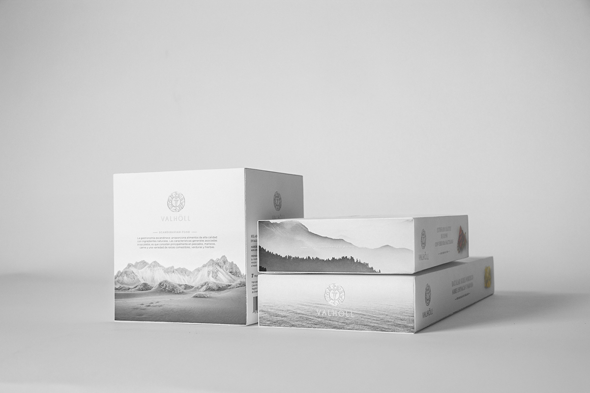 gourmet Food  Scandinavian liquor premium design Pack graphic White nordic elisava diseño Packaging silver