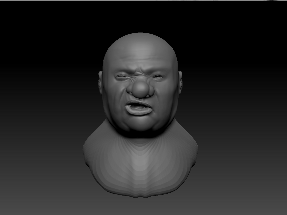 mario 3D model Nintendo angry game videogame Zbrush