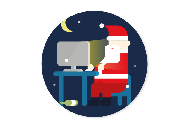 Christmas santa pictogram illust Character design merry snow poster cup Mug  workholic sticker happy overtime