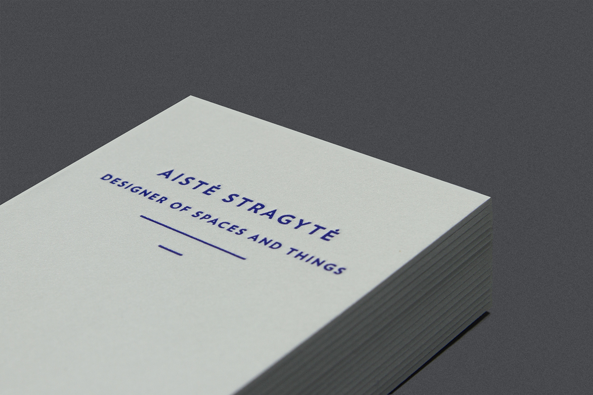 Aiste stragyte identity editorial book magazine Layout design business card Interior logo impossible object letterpress
