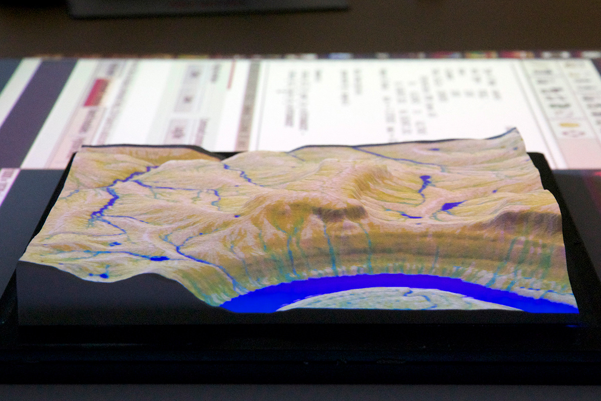 Tangible geospatial modeling 3d printing simulation