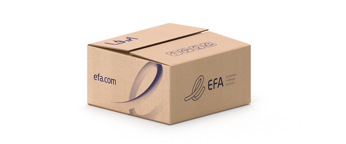 branding  Ecommerce efa Fullfilment Logotype Packaging Ramin raoufi stationary Van