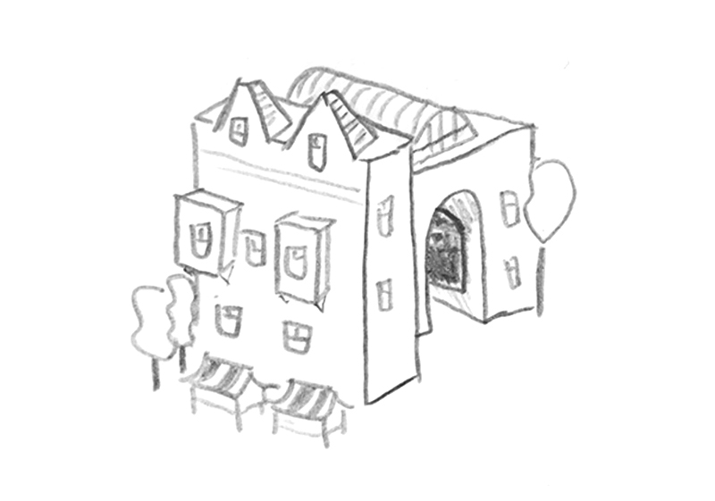 ILLUSTRATION  architecture animation  city Netherlands the hague den haag