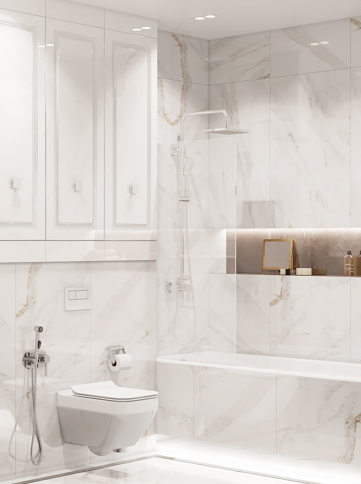3ds max astrakhan bathroom corona interior design  krivich Render visualization