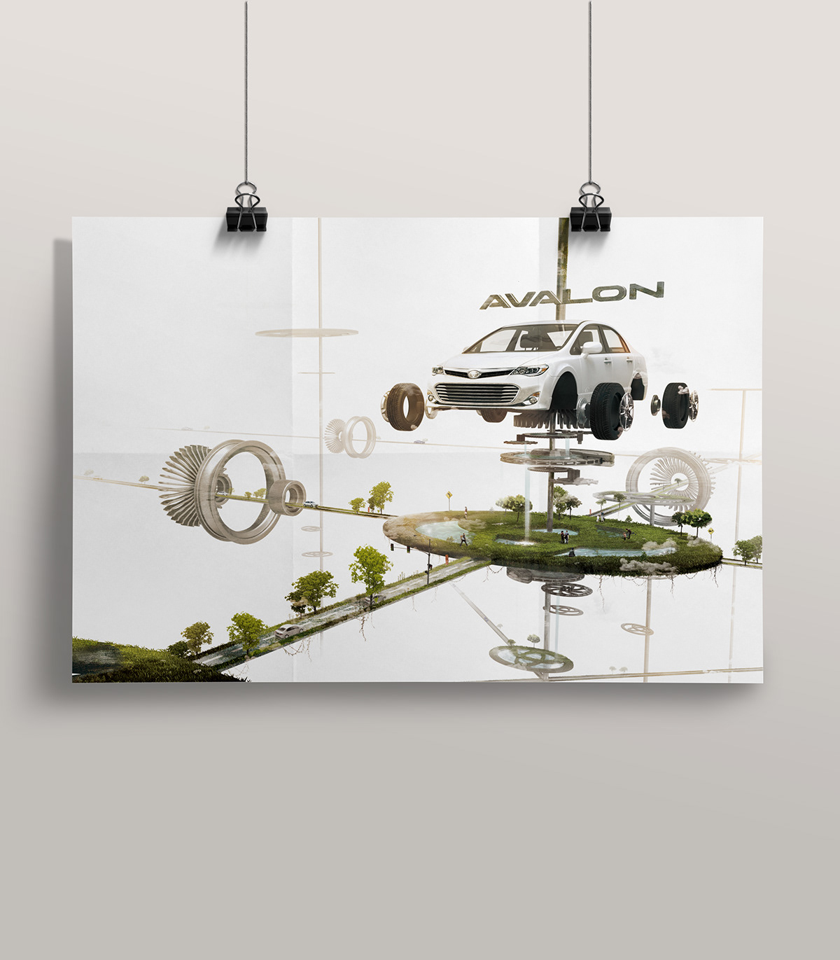 G Shock toyota miescontainer Collaboration 3d artwork 3D watch car artwork 3dmax Gear Nature Travel