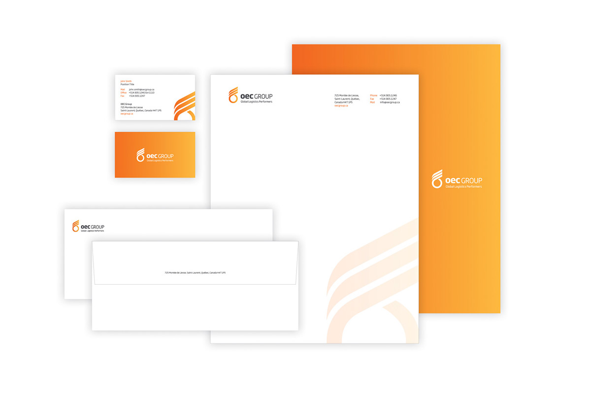 design Web brochure identity Logistics