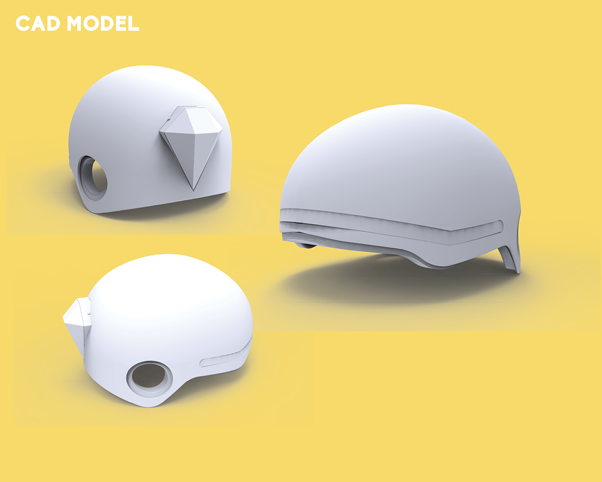 bike helmet industrial design  product design  Bicycle 3D prototyping