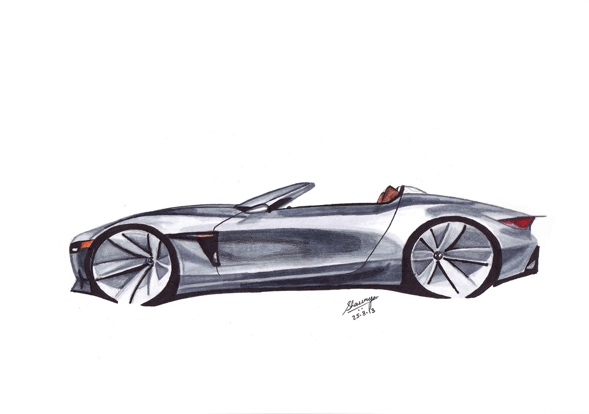lamborghini aventador rolls royce m v augusta Bike car BMW sketching rendering augusta f4 automobiles vehicles Vehicle sketching car models concept