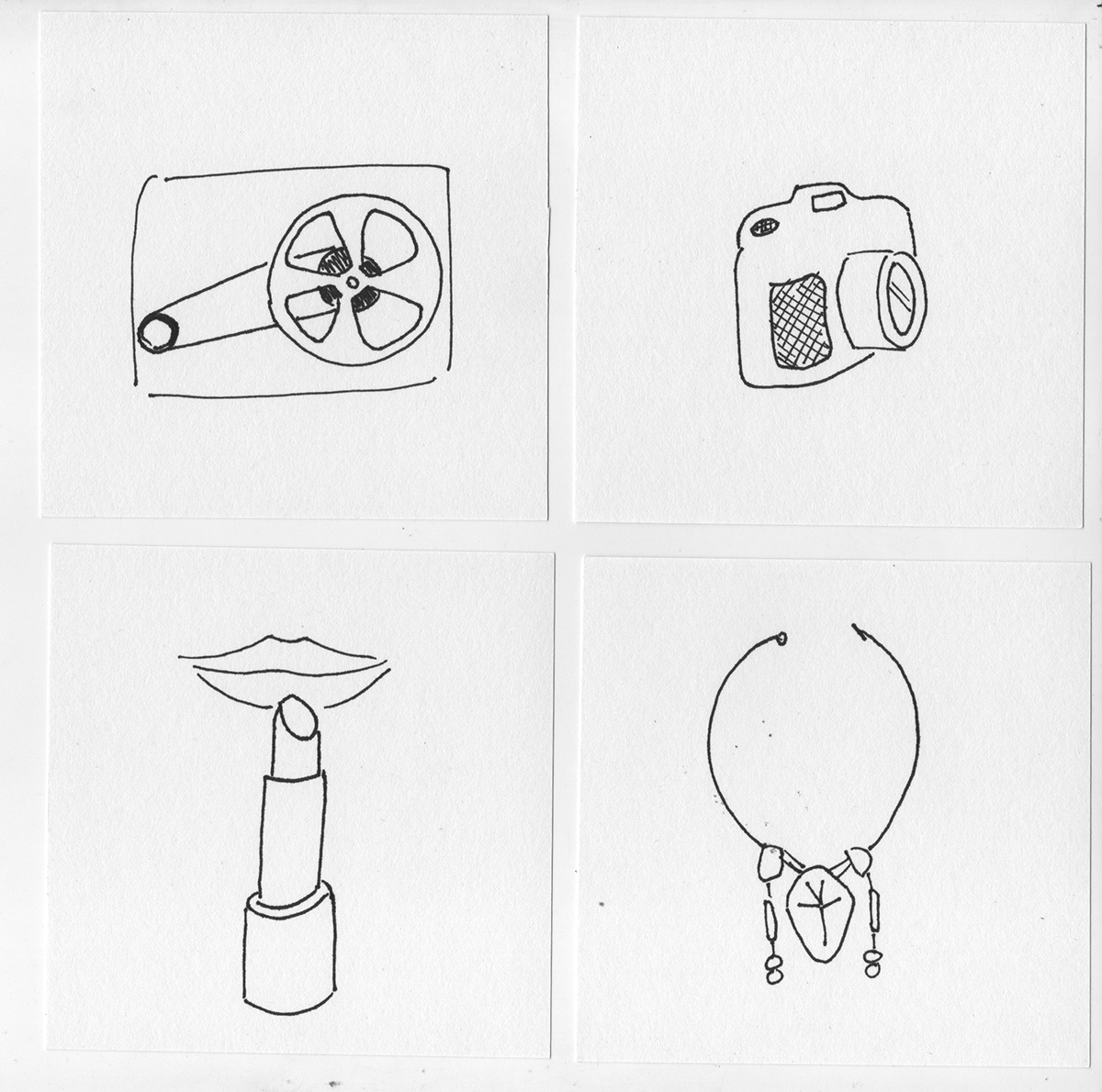 1 Minute drawings exercise minimal simple