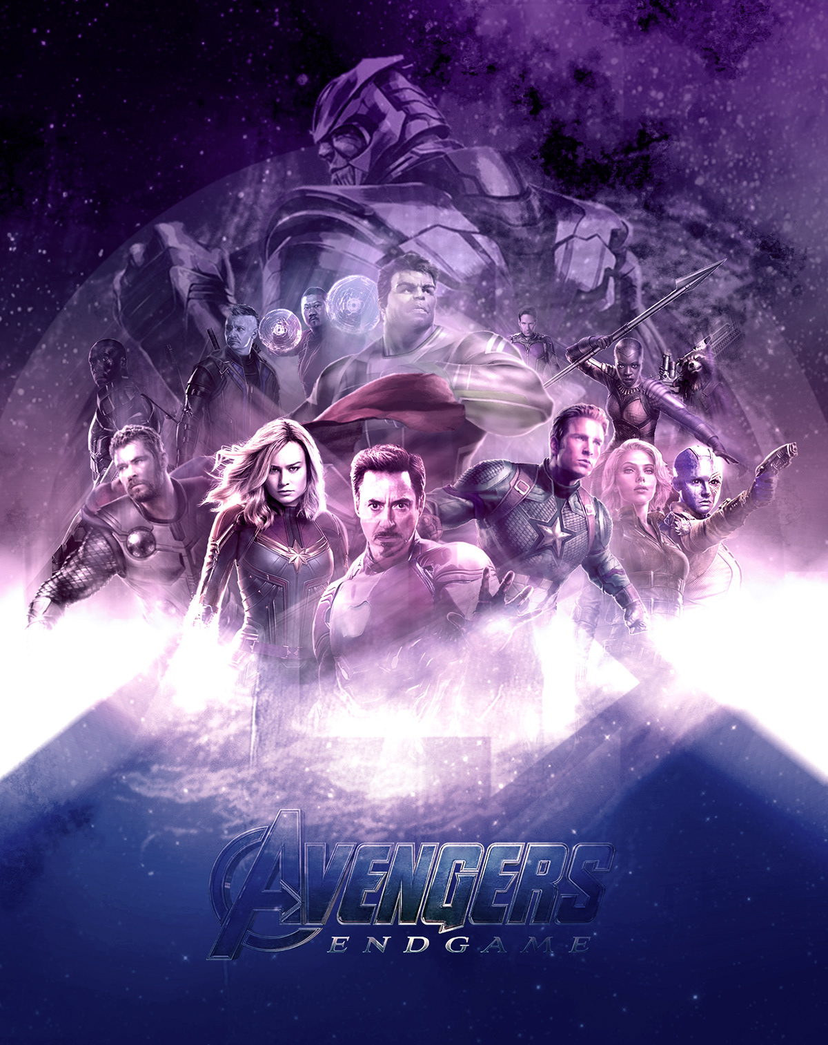 Avengers endgame Thanos ironman Thor capitainamerica Capitainmarvel marvel poster Superheros