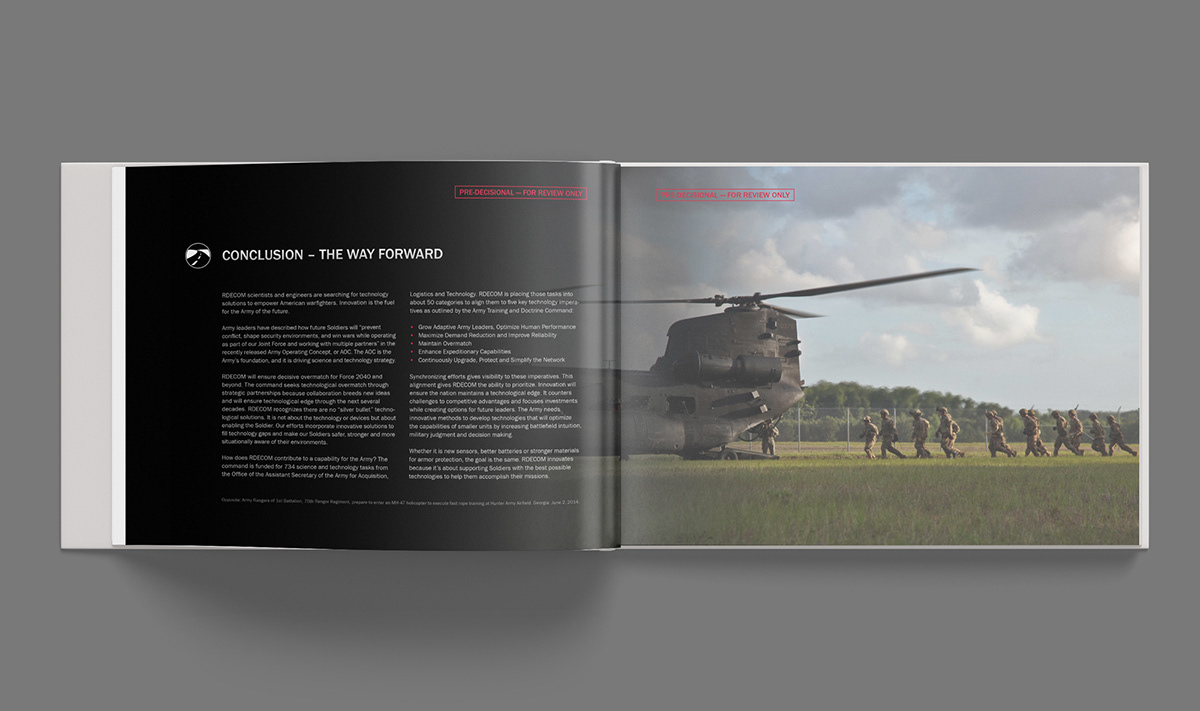 Adobe Portfolio U.S. Army RDECOM research development command army year review BRTRC Federal Solutions