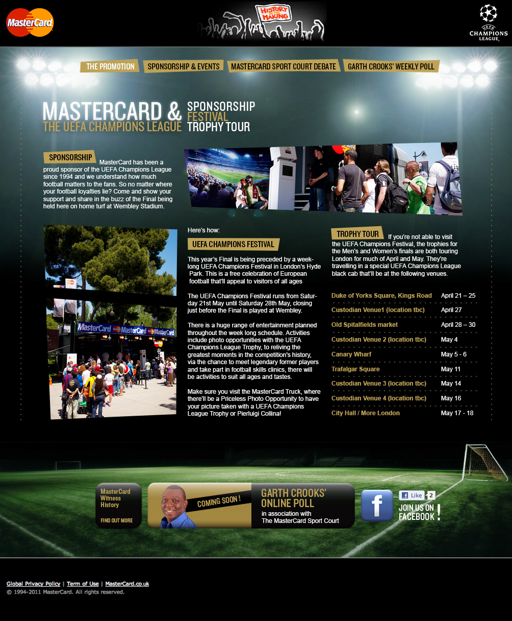 uefa champions league mastercard football