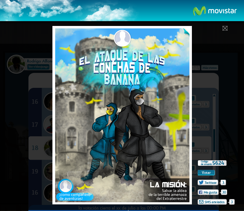 movistar venezuela Telefonica app aplication tab game Videogames characters stages landscapes