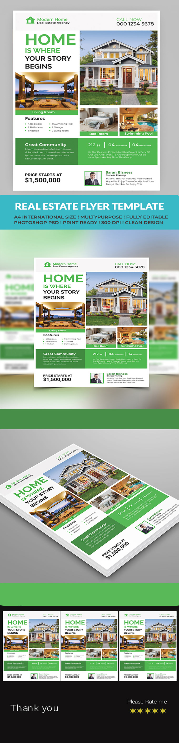 poster professional property property flyer real estate realtor realtor flyer renovation flyer residential