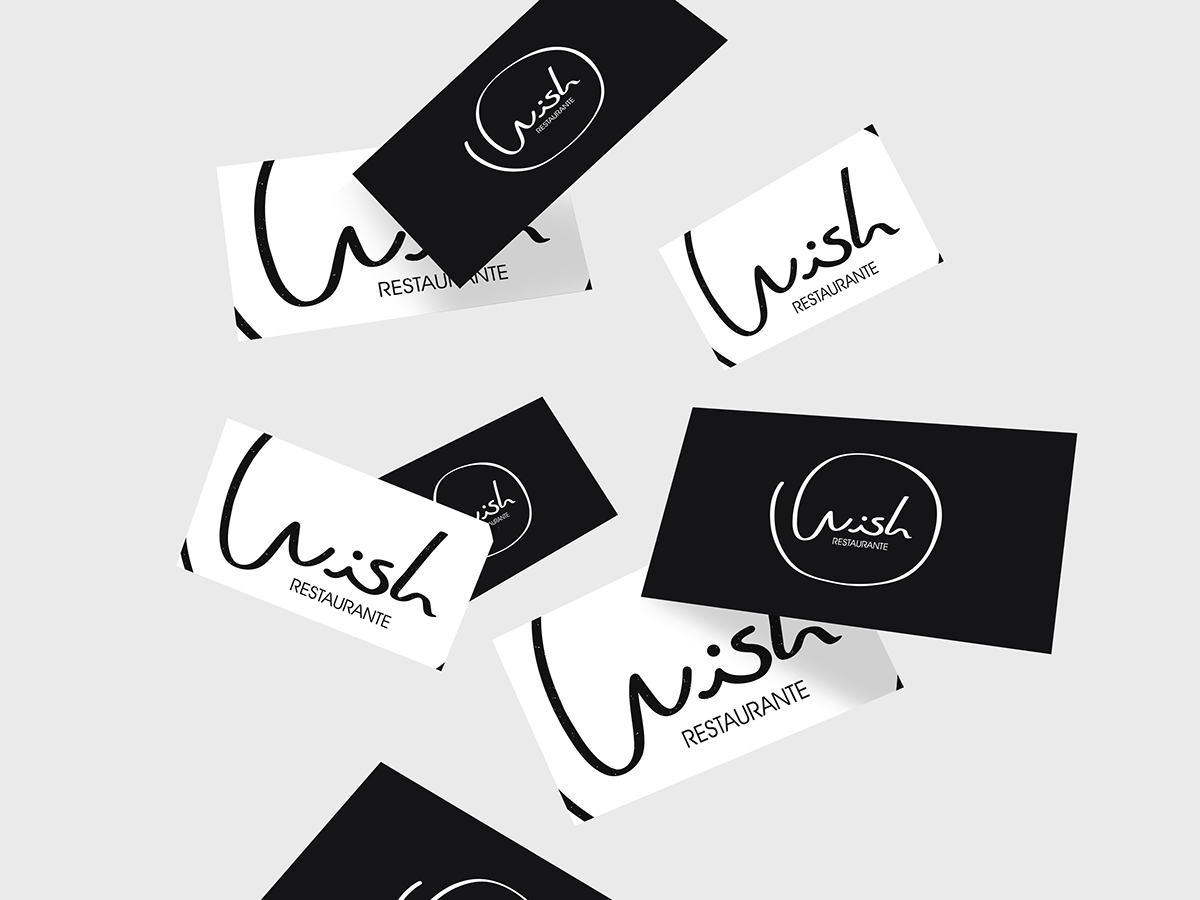 Wish Restaurante & Sushi porto branding  logo