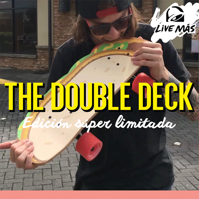 Taco Bell skateboard double decker go skateboarding day Double Deck deck skate