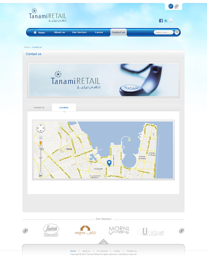 Website Web creative clean blue and silver branding 