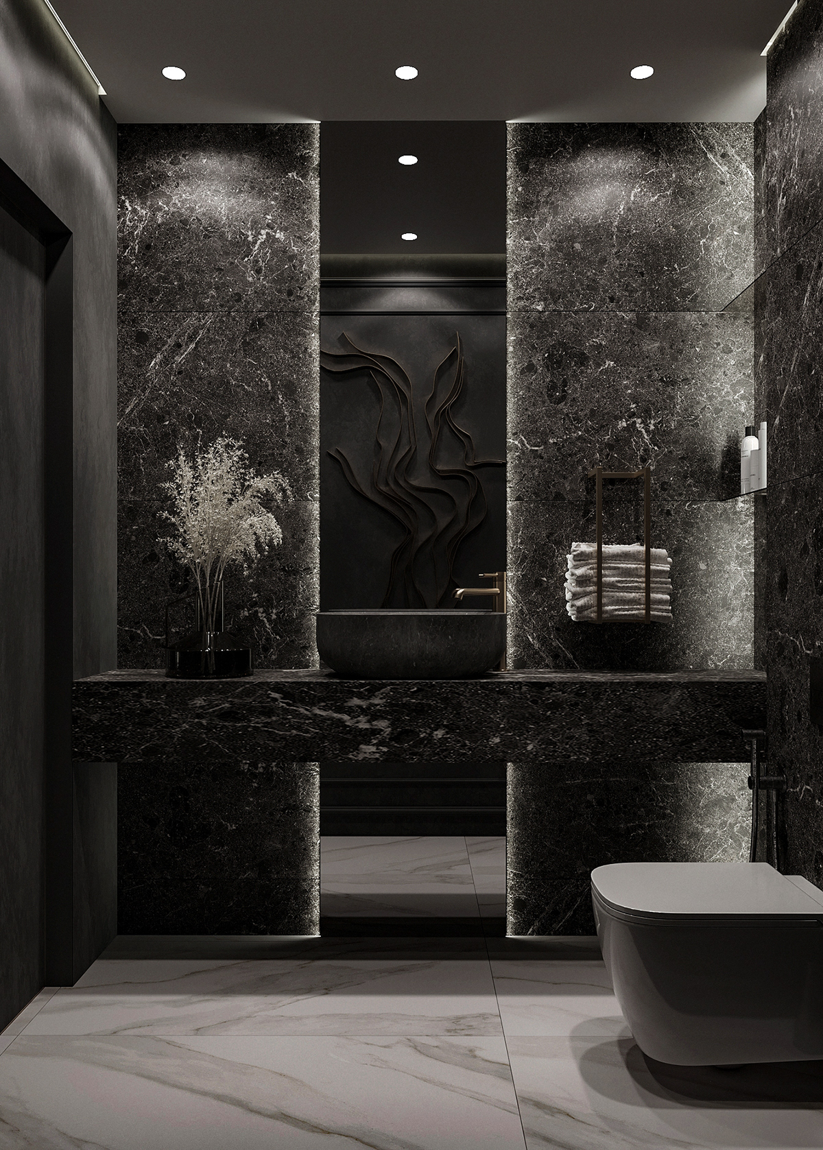 bathroom design neoclassical bathroom neoclassical design black bathroom Black Bathroom Design