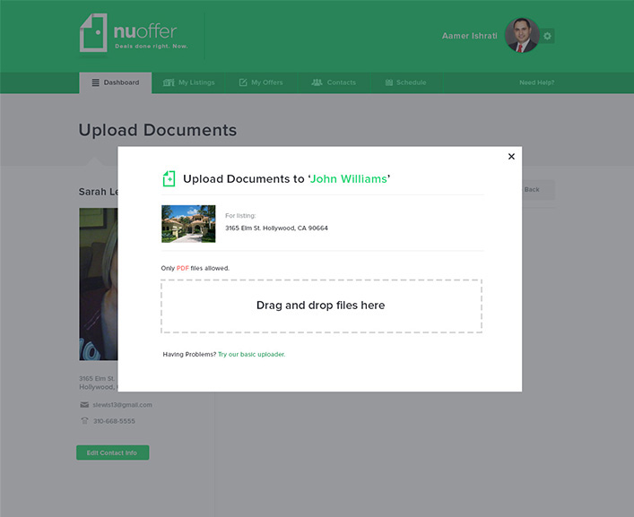 design direction ux UI admin real estate