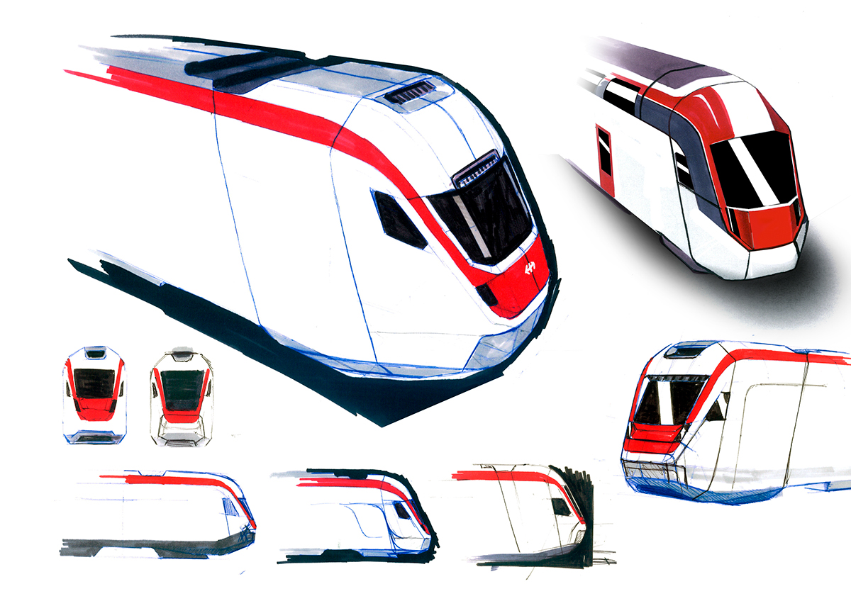 Transportation Design Suburban Train