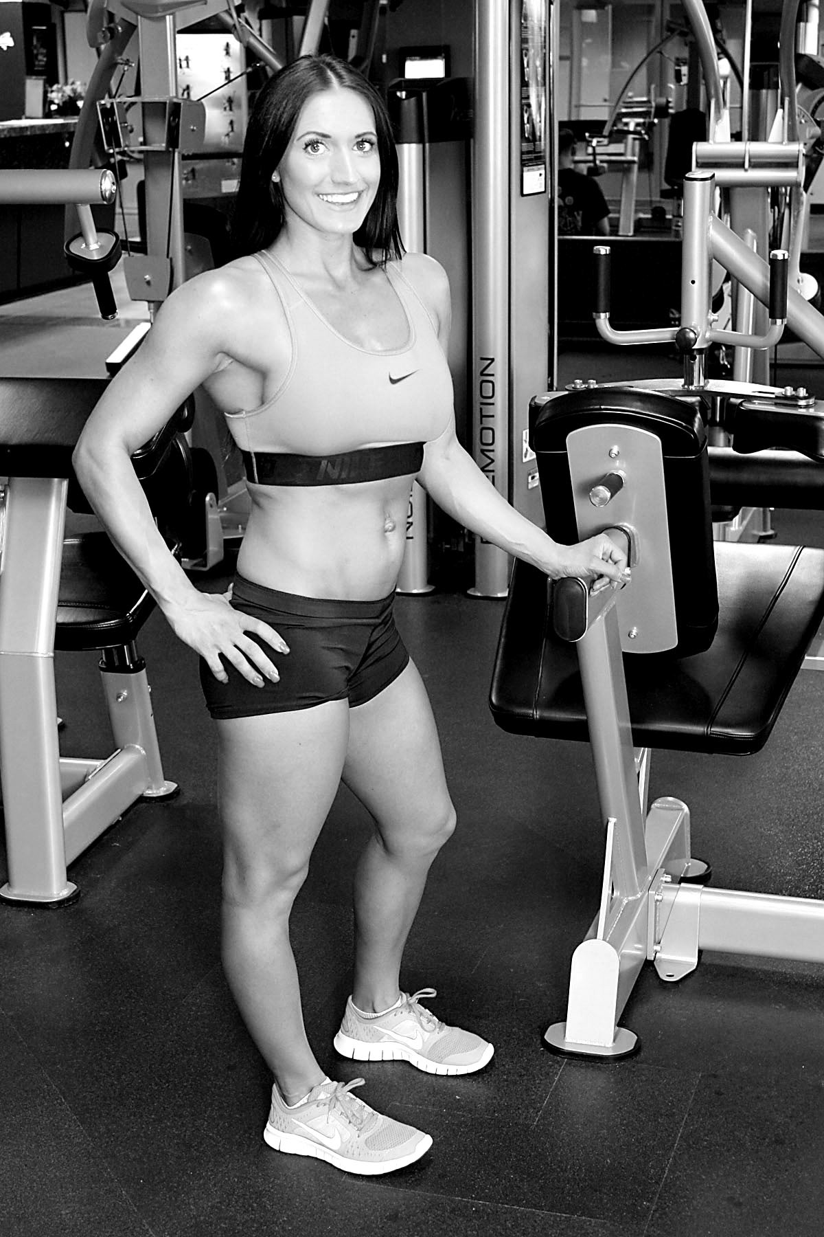 Health fitness workout photo shoot black and white beauty Hot hardwork dedication Canon