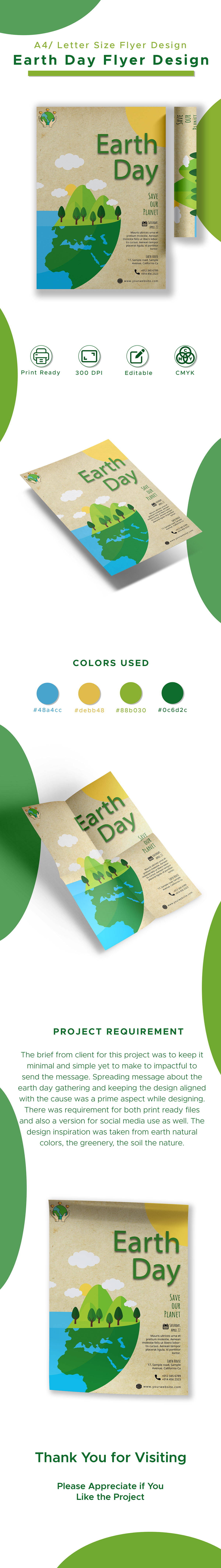 Earth Day Flyer Design