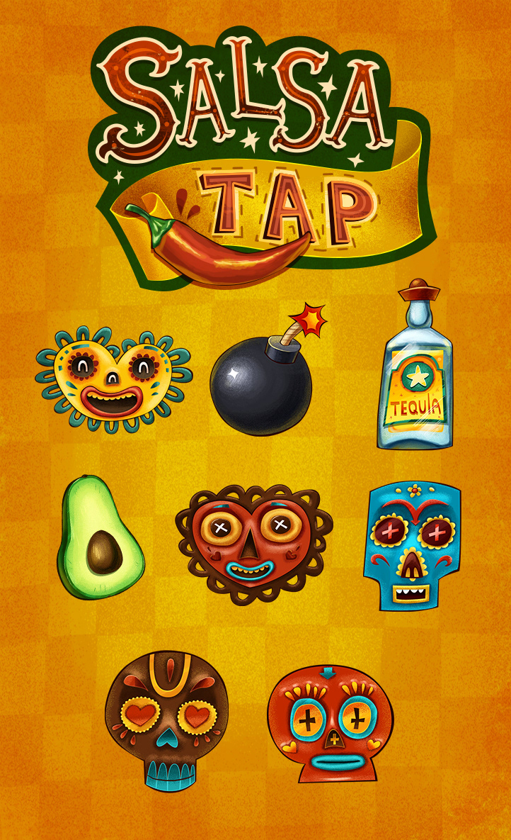 ILLUSTRATION  Mexican avatar sport Yoga Label wine app icon poster color