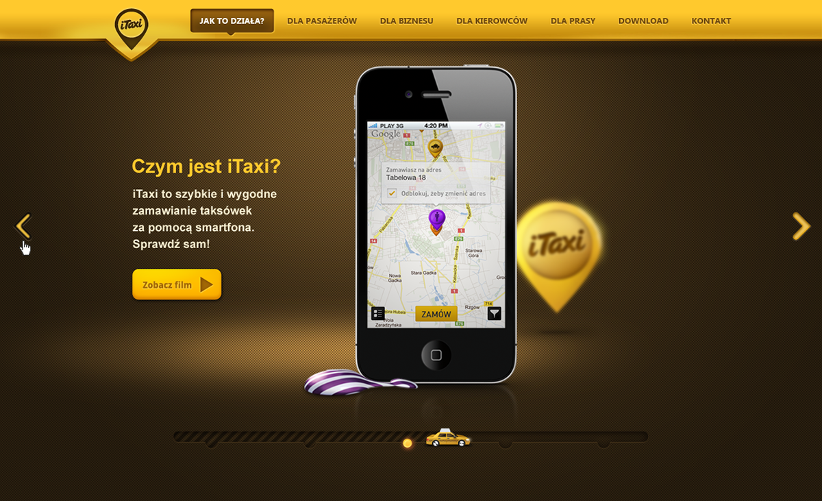 iTaxi geolocalization geotagging taxi łukasz wejchert wejchert łukasz felsztukier Mobile app