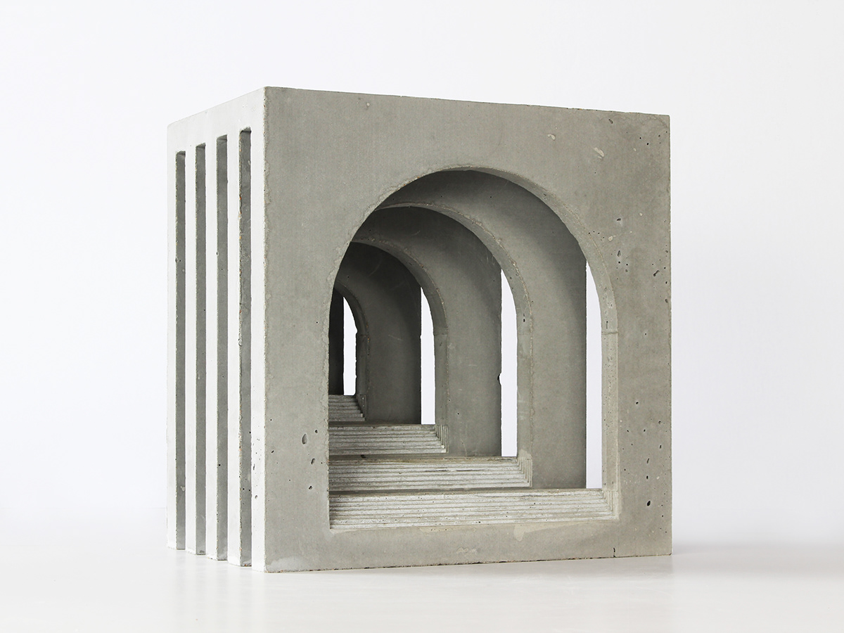 architecture Brutalism Brutalist concrete handmade interior design  minimal modern sculpture stairs