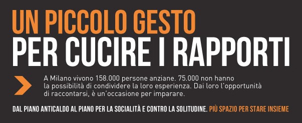 milan  milano Comune di Milano un piccolo gesto  poster banner graphic campaign social