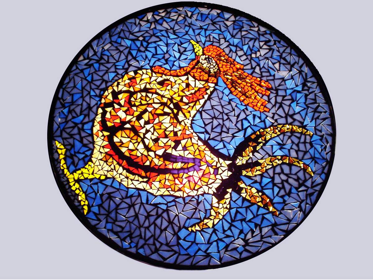 table mosaic glass