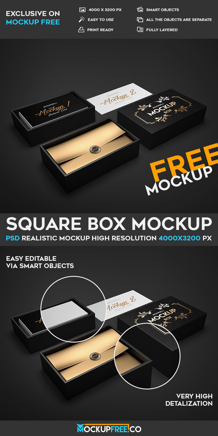 Download Square Box - Free PSD Mockup on Behance