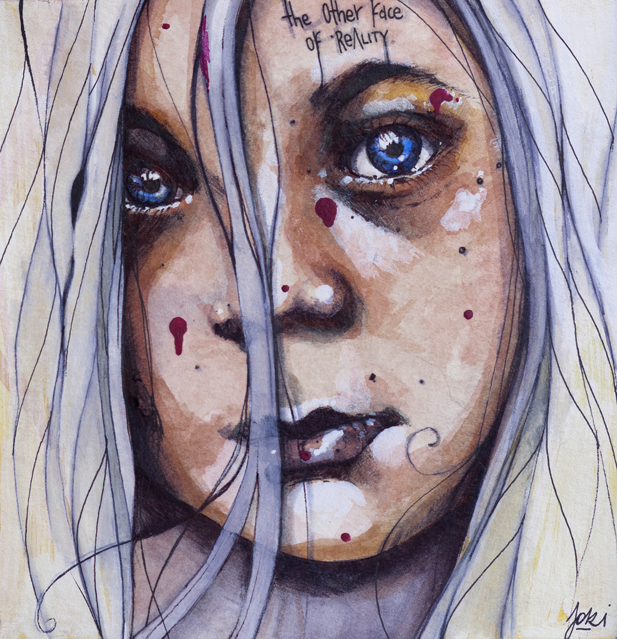 eyes portraits faces life streetart watercolors