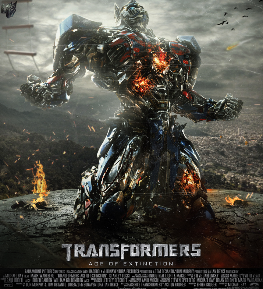 TRANSFORMERS AGE OF EXTINCTION 2014 Teaser Ver A DS 2 Sided 27X40" Movie Poster 