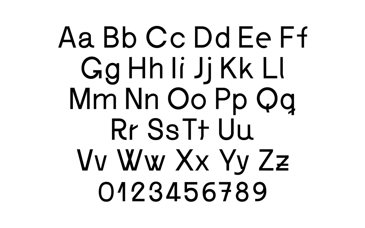 Typeface font sans serif modern clean Opentype blackwhite grotesk increase konstanz