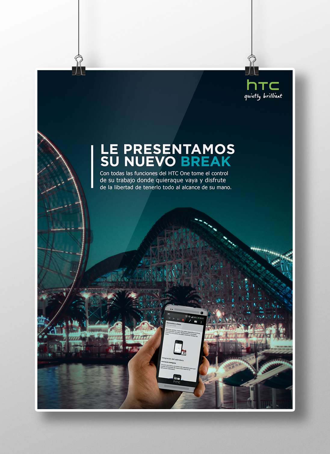 Keyvisual campaign diseño poster htc