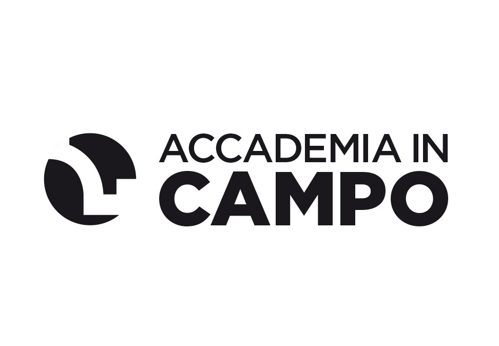 Accademia Belle Arti Accademia in Campo Logotipo marchio tipografia lettering