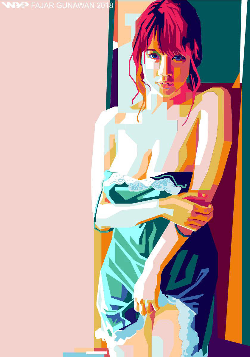 WPAP popart portrait ILLUSTRATION  digitalart vector JAV rion utsunomiyashion sexygirls