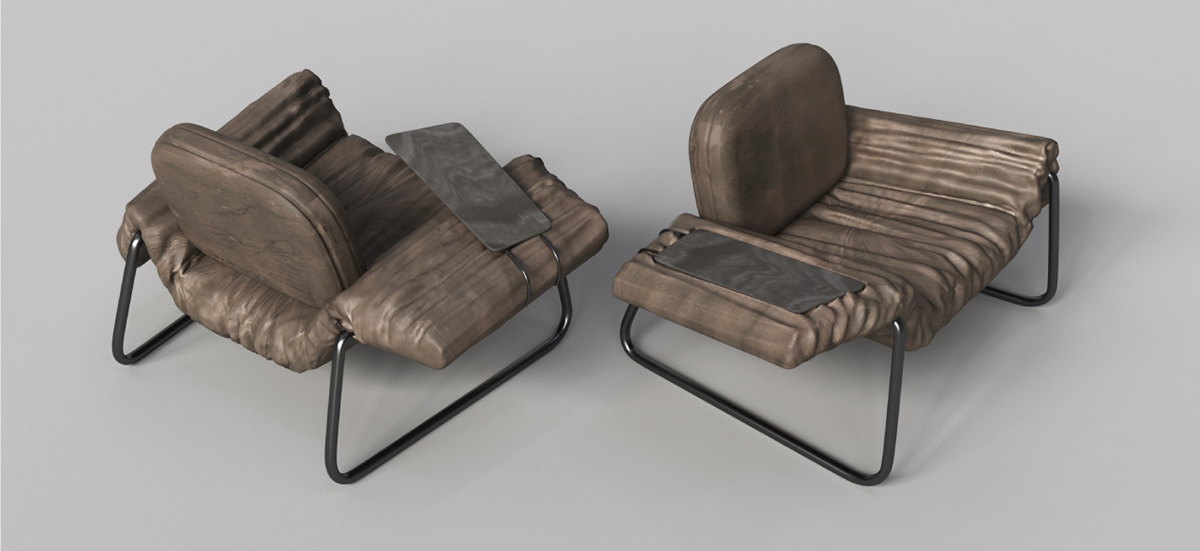 3ds max armchair chair design furniture furniture design  Interior interior design  Render visualization