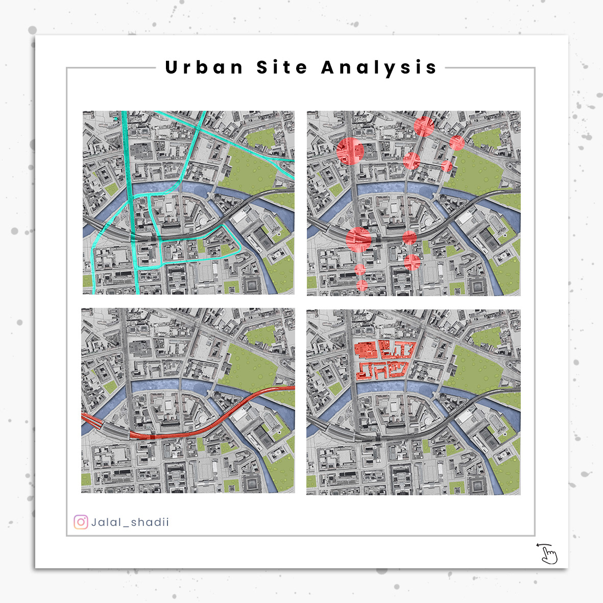 Analysis architecture presentation Urban Design urbananalysis   urbandesign visualization