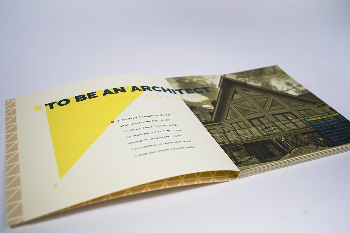 AIA book design Tritone craft binding french folds Neenah Paper warm