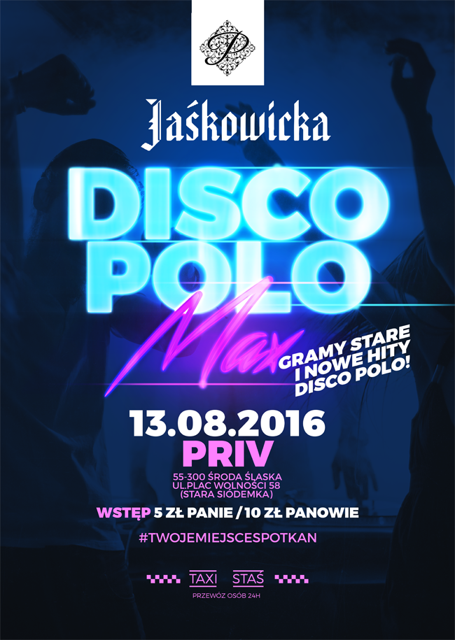 disco polo poster Event facebook cover party plakat